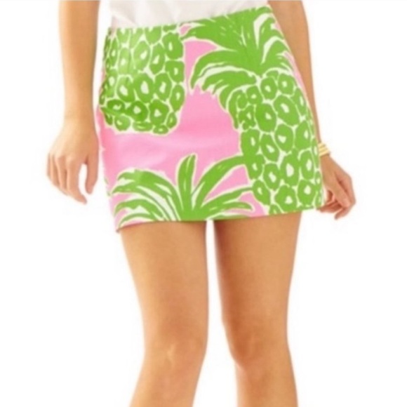 Lilly Pulitzer Tate Skirt in Pink Pout Flamenco Size 6 - Picture 2 of 5